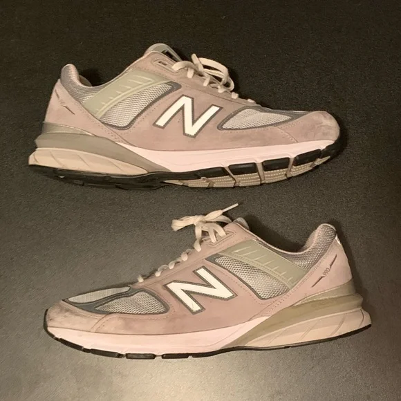 New Balance 990v5 Wide Men's Size 14 2E US Gray Suede Athletic Shoes M990GL5 - Picture 2 of 8